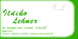 ildiko lehner business card